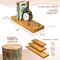 Sorbus Wood Floating Shelves for Wall - 16” Solid Wood Wall Shelves for Bathroom Decor, Books, Bedroom & Living Room - Set of 2 Black Wall Mounted Kitchen Shelves - Durable 100% Premium Solid Pine